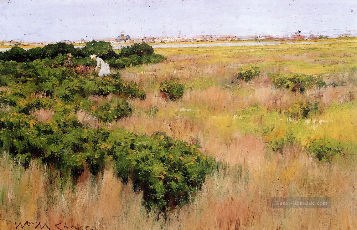 Landschaft in der Nähe von Coney Island Impressionismus William Merritt Chase Ölgemälde
